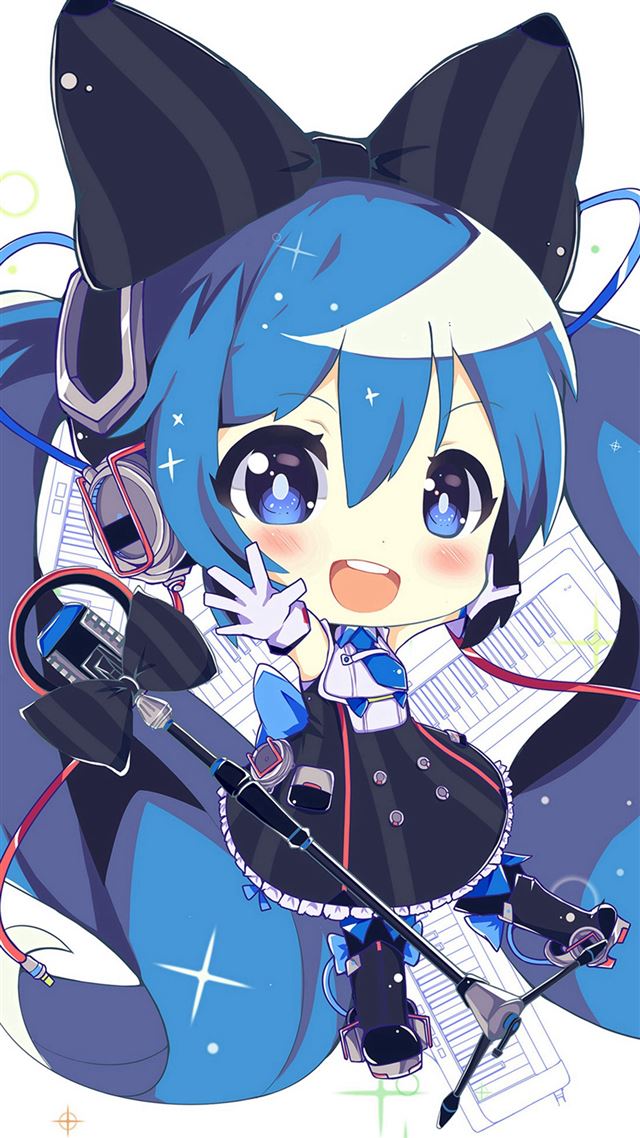 1080x1920 Hatsune Miku Anime Girl Blue Illustration Art Cute - yellow iPhone 8 Wallpaper