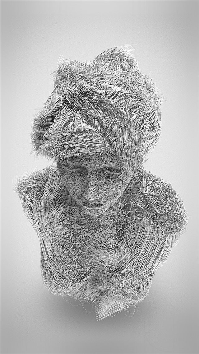 750x1334 Face Line Fine Illustration Art - shadow iPhone 8 Wallpaper