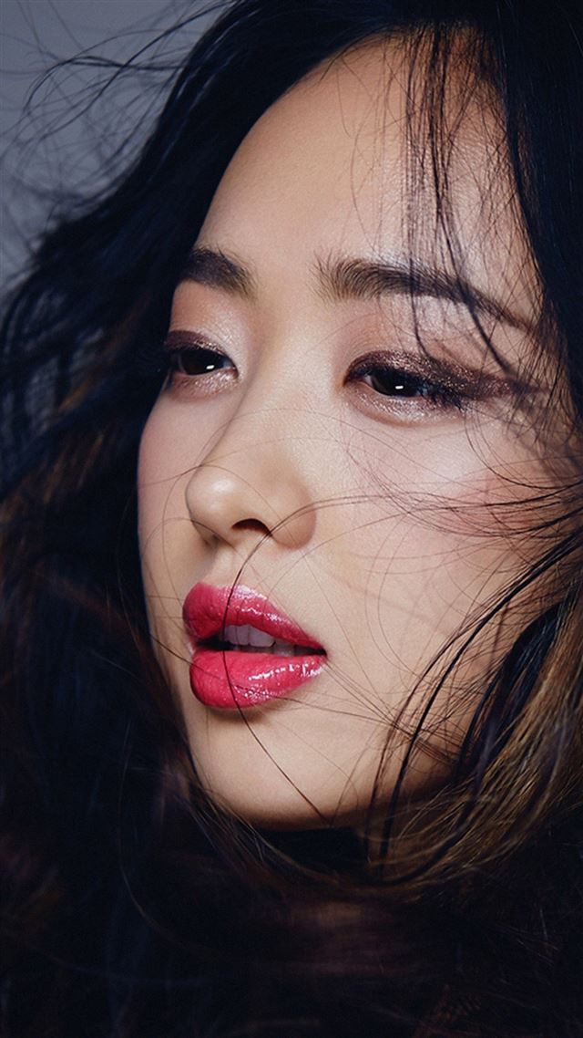 1080x1920 Kpop Leeminjung Cute Lips Red - blowing iPhone 8 Wallpaper