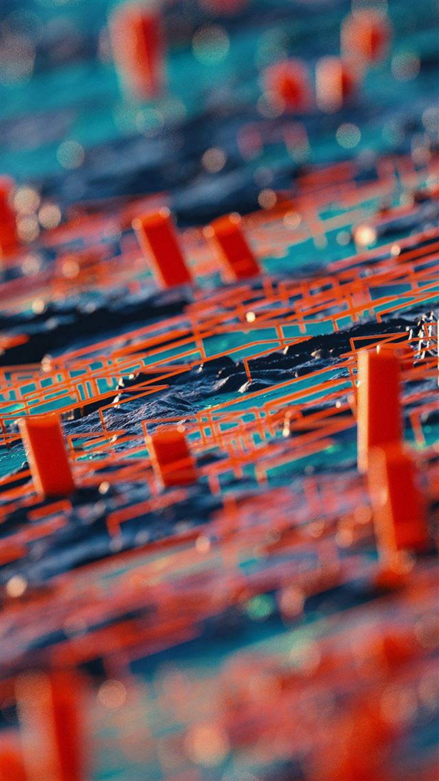 1080x1920 Digital Abstract Zoom Red Pattern Background - close up iPhone 8 Wallpaper