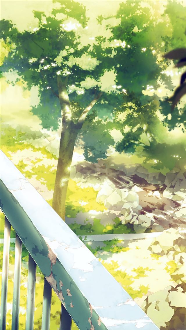 1080x1920 Anime Background Art Illust Forest - sunny iPhone 8 Wallpaper