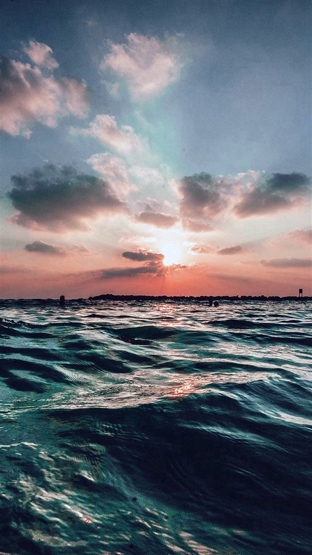 1080x1920 Sunset Sea Sky Ocean Summer Blue Water Nature - summer iPhone 8 Wallpaper