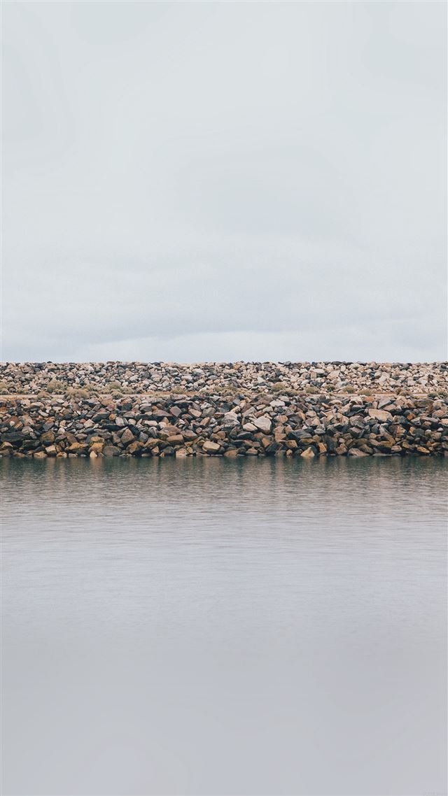 1080x1920 Lake Stone Minimal Nature Jake - jake iPhone 8 Wallpaper