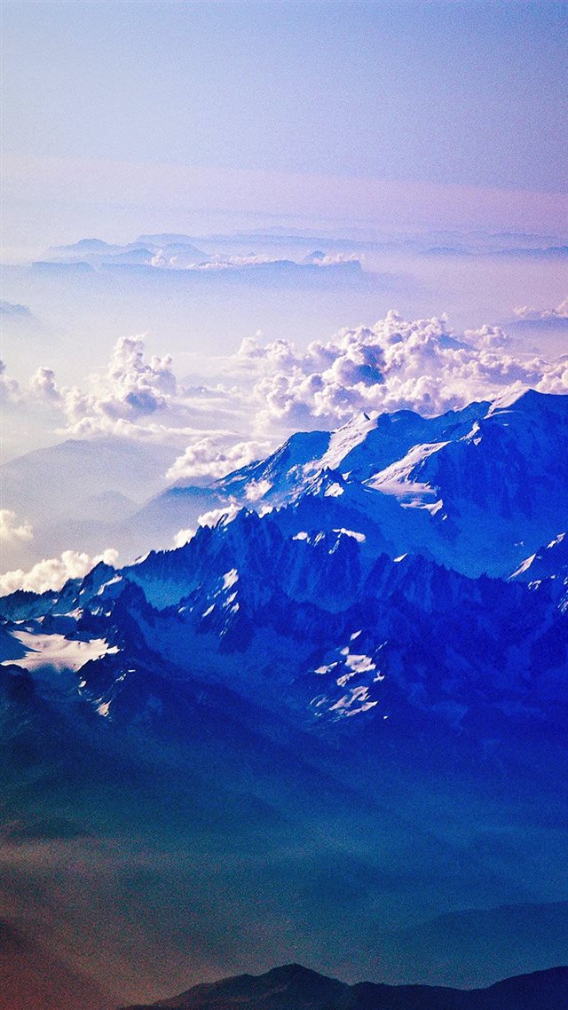 750x1334 Mountain Snow Winter Blue Nature Cloud Cold - sunny iPhone 8 Wallpaper