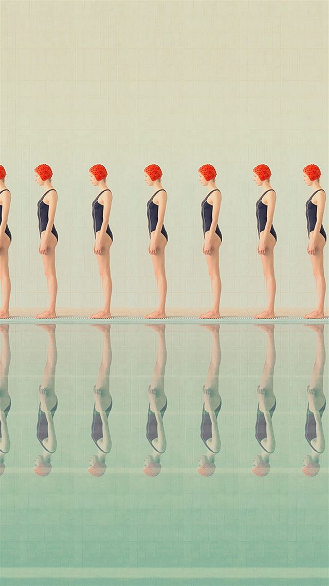 1080x1920 Swim Pattern Illustration Art - pool iPhone 8 Wallpaper