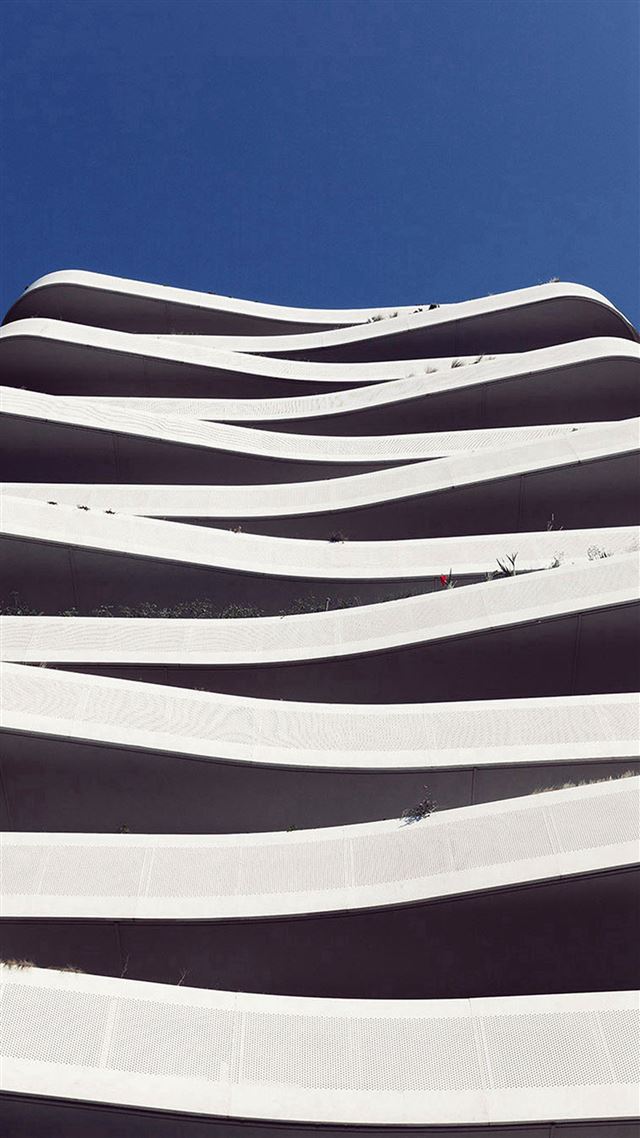 1080x1920 Building Blue Pattern Illustration Art - architecture iPhone 8 Wallpaper