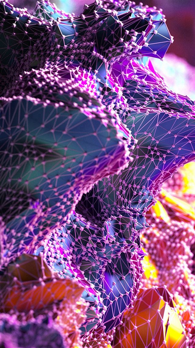 1080x1920 Dot Purple Abstract Pattern Bbackground - polygon iPhone 8 Wallpaper