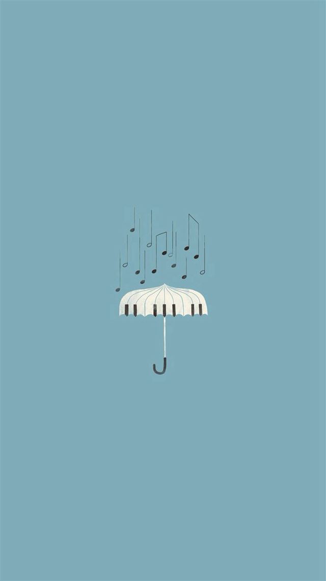 1080x1920 Piano Umbrella Illustration - music iPhone 8 Wallpaper