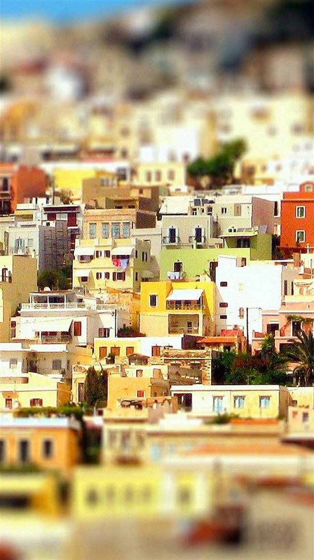 1080x1920 Syros Greece Houses Colorful - house iPhone 8 Wallpaper