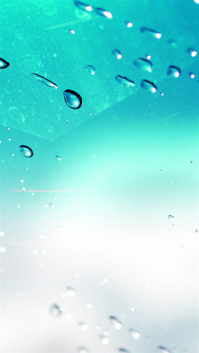 1080x1920 Rain Drop Splash Window Sky Nature Art - blue iPhone 8 Wallpaper