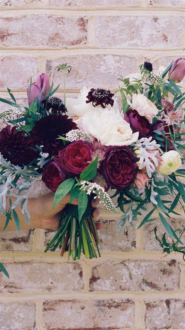 1080x1920 Beautiful Flower Bouquet Hand Spring Art Wall - flowers iPhone 8 Wallpaper