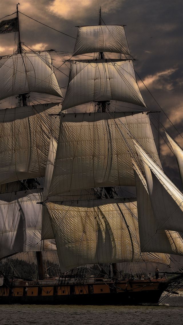 1080x1920 Great Ship Sea Cruise Water Fall Nature - water iPhone 8 Wallpaper