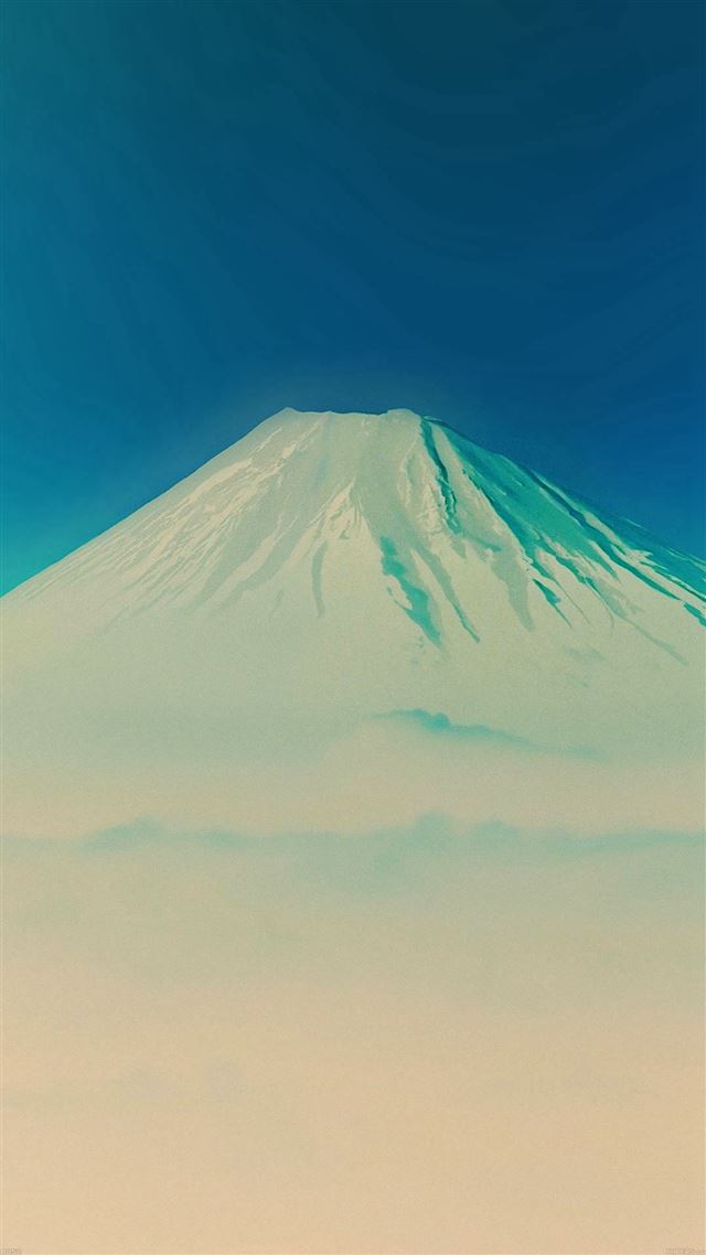 1080x1920 Fuji Blue Mountain Alone - alone iPhone 8 Wallpaper