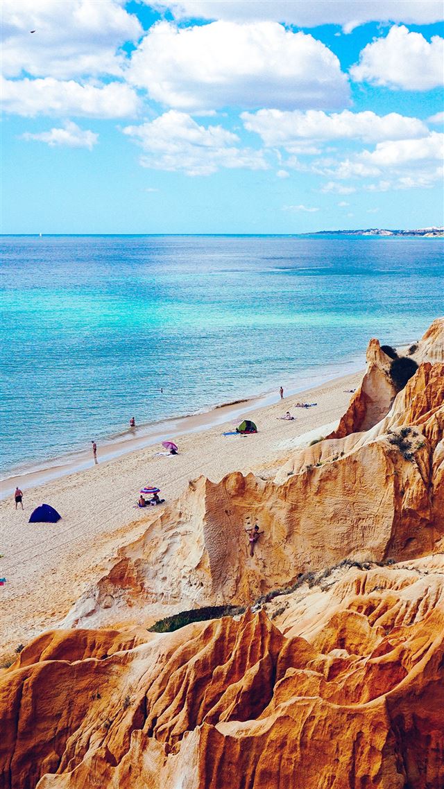 1080x1920 Nature Sea Vacation Beach Rock Summer Blue - sea iPhone 8 Wallpaper
