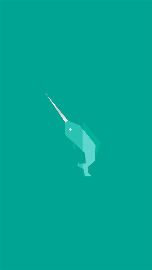 1080x1920 Geometric Green Whale Minimal - whale iPhone 8 Wallpaper