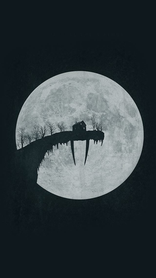 1080x1920 Tusk Moon Poster Illustration Art Dark - poster iPhone 8 Wallpaper