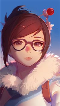 Mei Overwatch Game Art Illustration Cute wallpaper