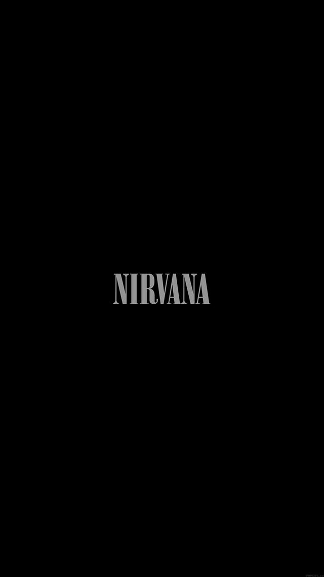 1080x1920 Nirvana dark logo - minimal iPhone 8 Wallpaper
