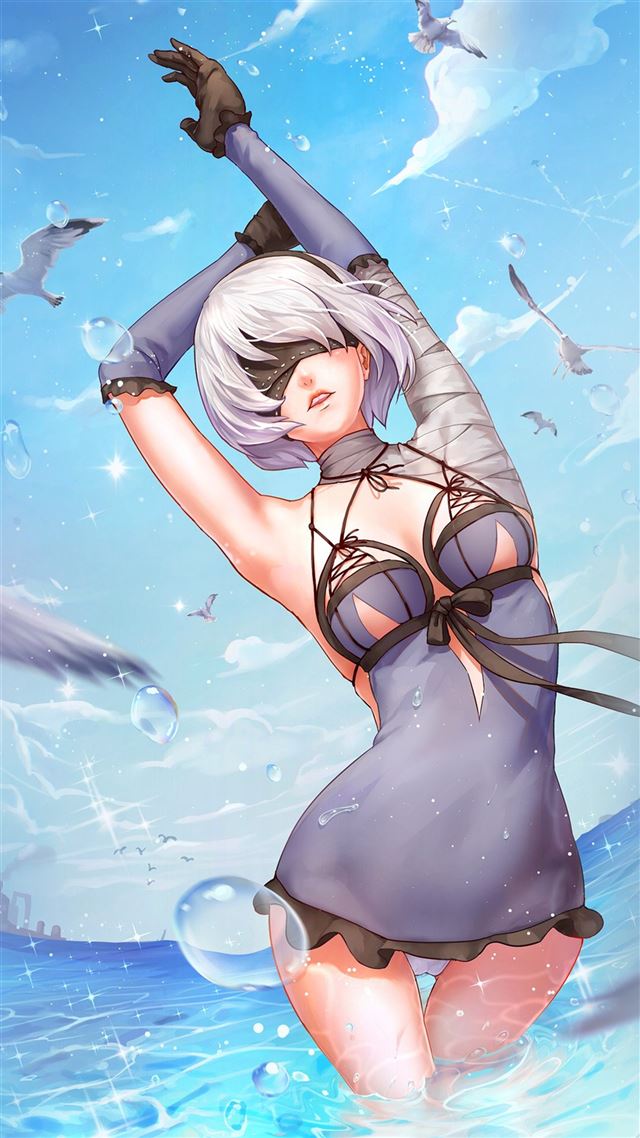 1080x1920 Anime girl posture - anime iPhone 8 Wallpaper