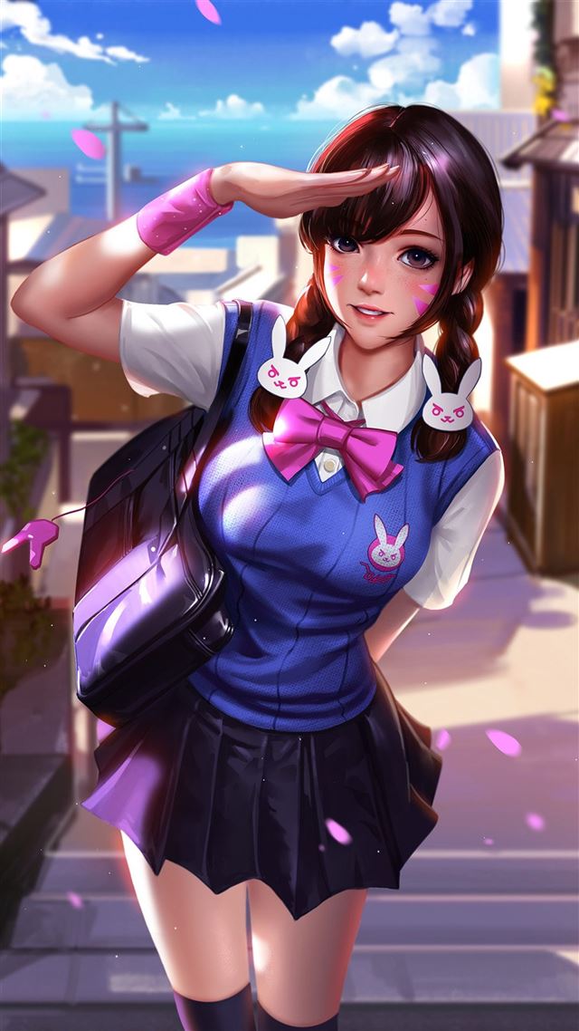 1080x1920 Hero overwatch diva anime - anime iPhone 8 Wallpaper