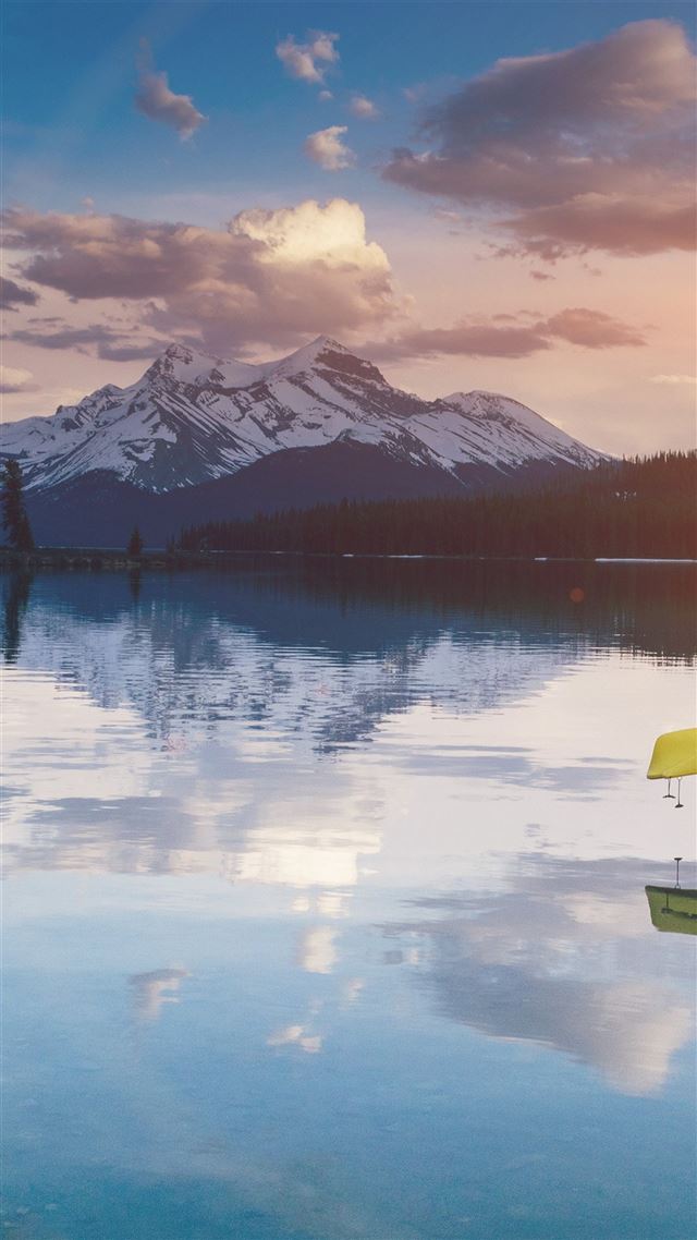 1080x1920 Lake peace mountain - gray iPhone 8 Wallpaper