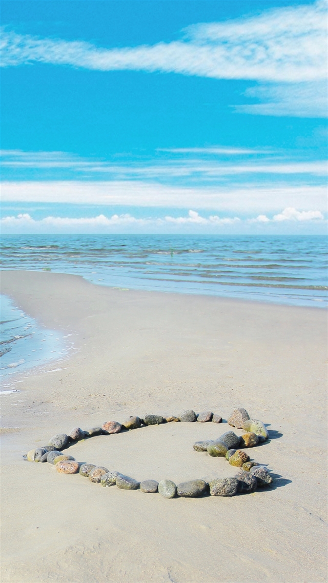 1080x1920 Sea love romance sun water sand - romance iPhone 8 Wallpaper
