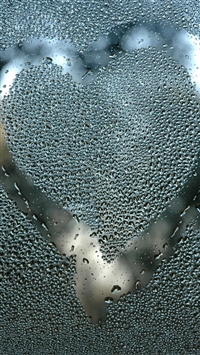 Heart glass breathing cold drawing wallpaper