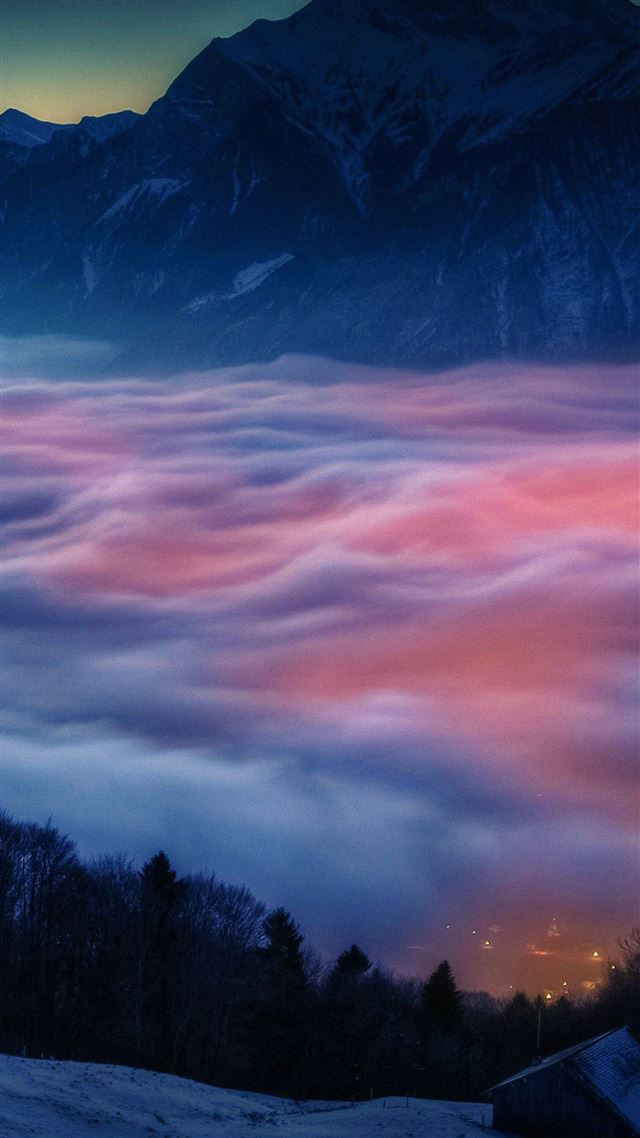 1080x1920 Smoky foggy mountain - smoky iPhone 8 Wallpaper