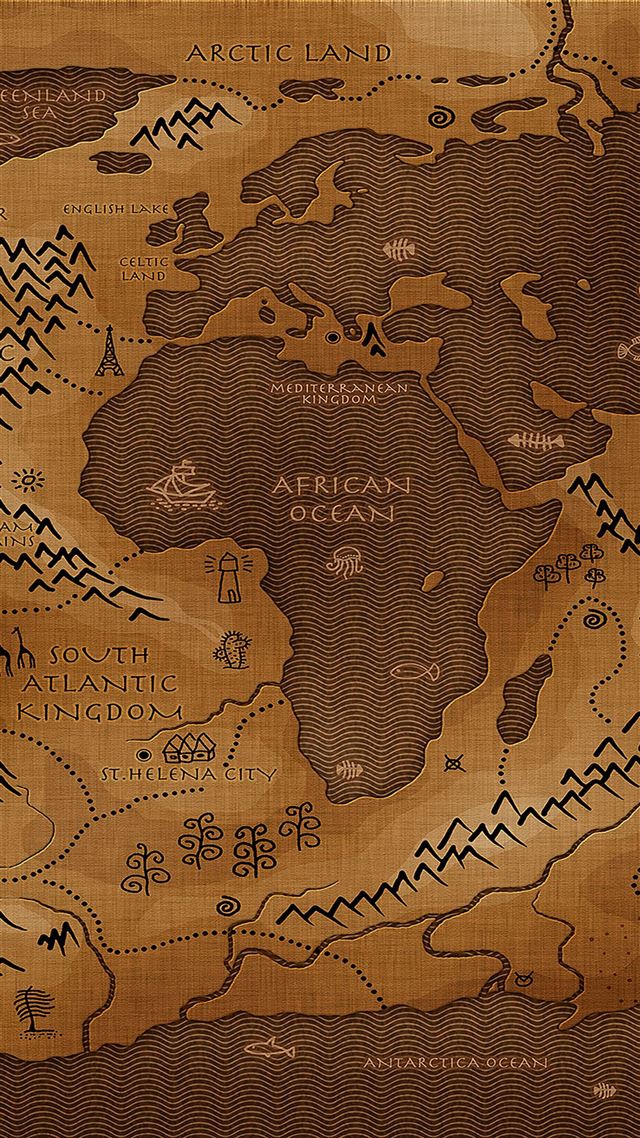 1080x1920 Center map art - map iPhone 8 Wallpaper