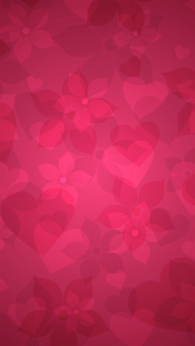 1080x1920 Texture pink heart hearts flowers - flower iPhone 8 Wallpaper
