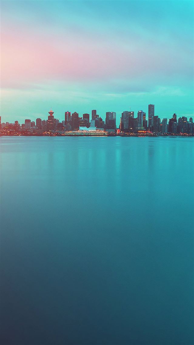 1080x1920 Lake city green flare afternoon - pink iPhone 8 Wallpaper
