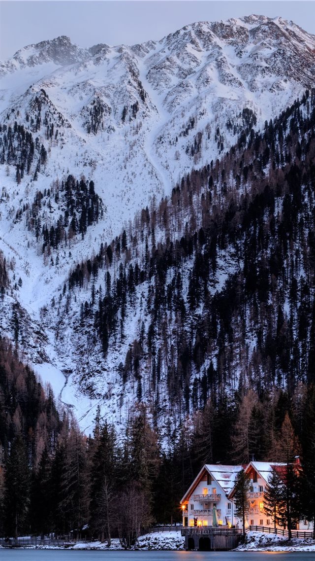 1080x1920 Lakeside - woodland iPhone 8 Wallpaper