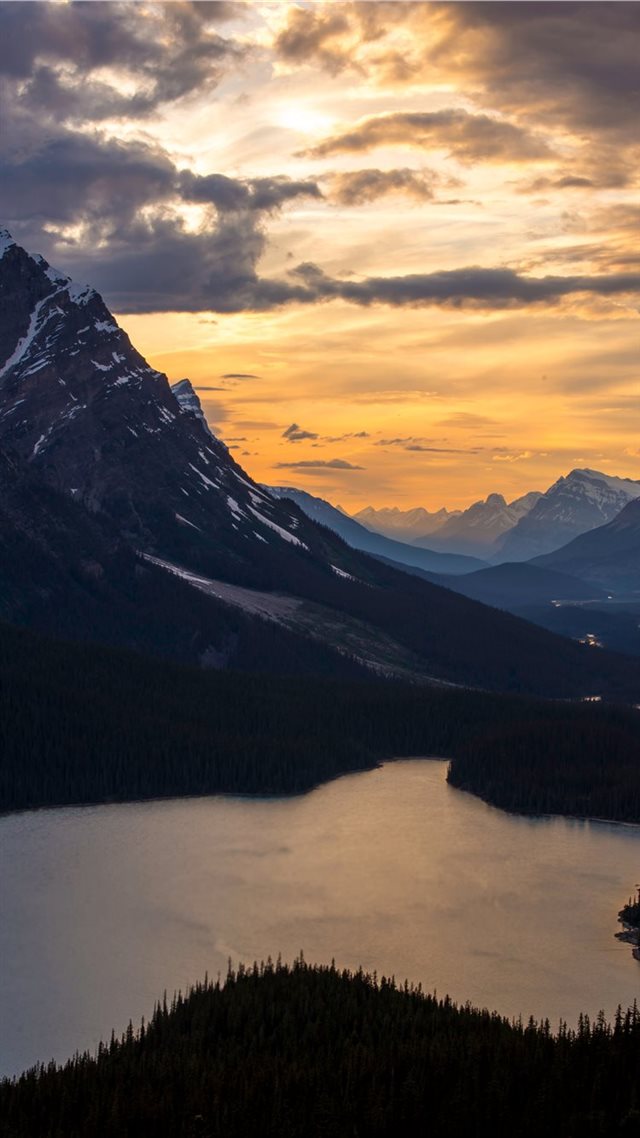 1080x1920 Peyto Sunset - mountain iPhone 8 Wallpaper