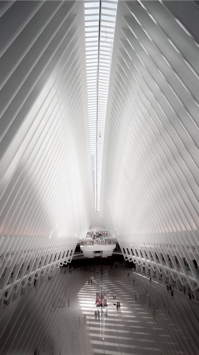 1080x1920 The Oculus  New York  United States - black and white iPhone 8 Wallpaper