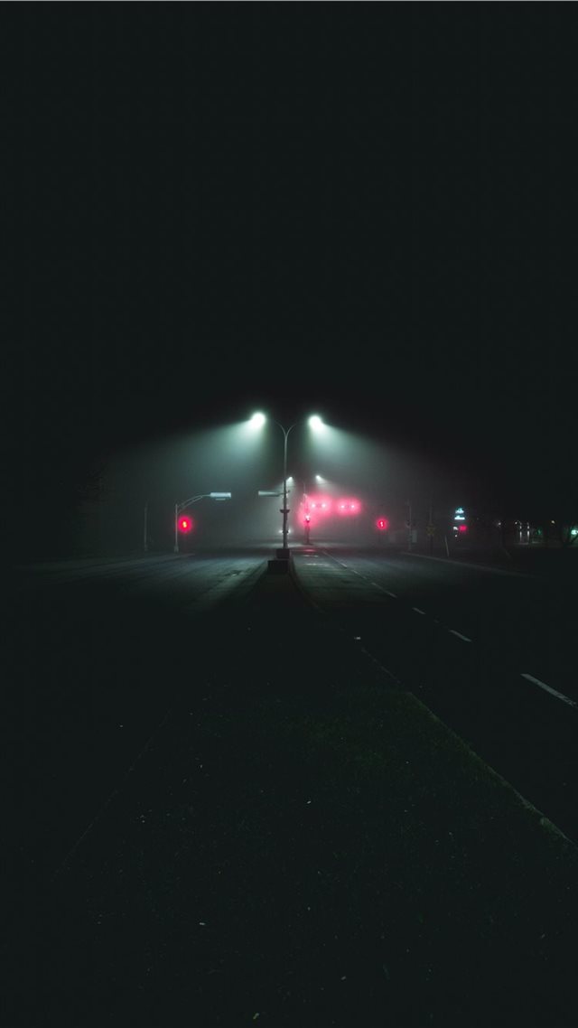 1080x1920 Foggy boulevard - fog iPhone 8 Wallpaper