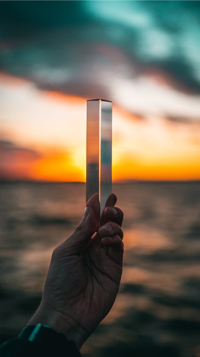 1080x1920 Triangular Sunset - wafe iPhone 8 Wallpaper
