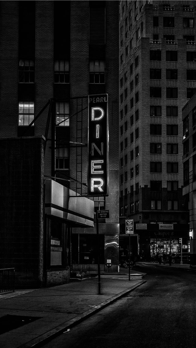 1080x1920 diner sign financial district - sign iPhone 8 Wallpaper