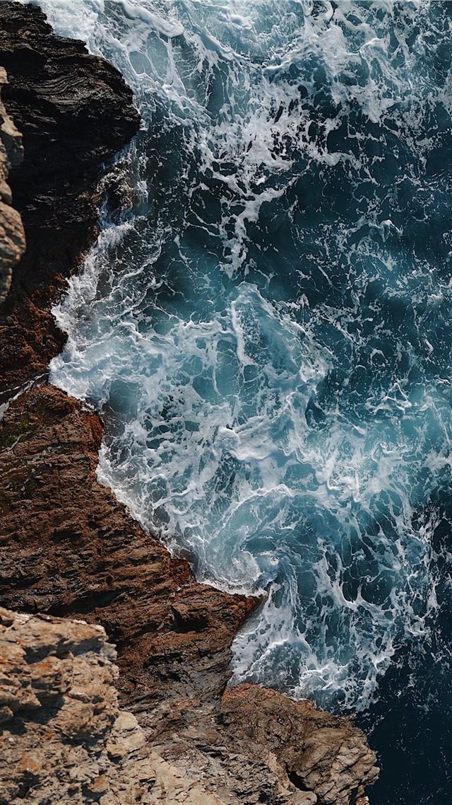 1080x1920 wild blue sea - wafe iPhone 8 Wallpaper