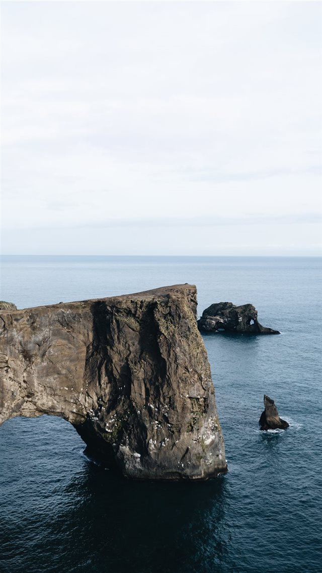 1080x1920 Icelandic overlook near Vik - sea iPhone 8 Wallpaper