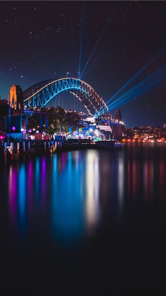 1080x1920 Vividly Sydney - neon iPhone 8 Wallpaper