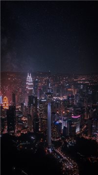 Imaginary Kuala Lumpur iPhone 6(s)~8(s) wallpaper