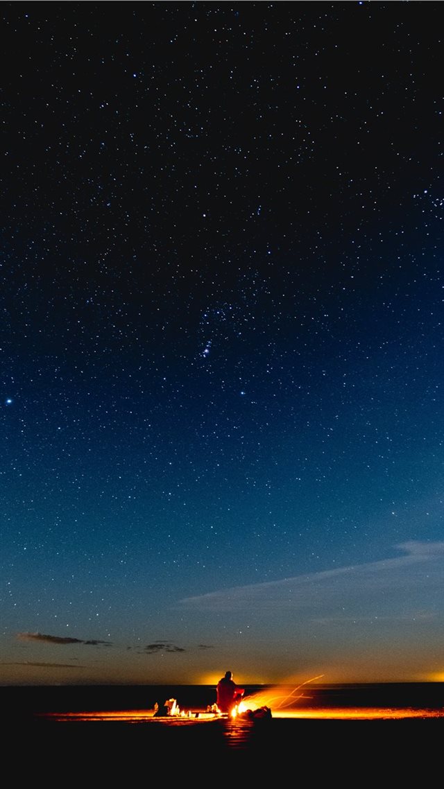 1080x1920 Campfire on the Beach - wanderlust iPhone 8 Wallpaper
