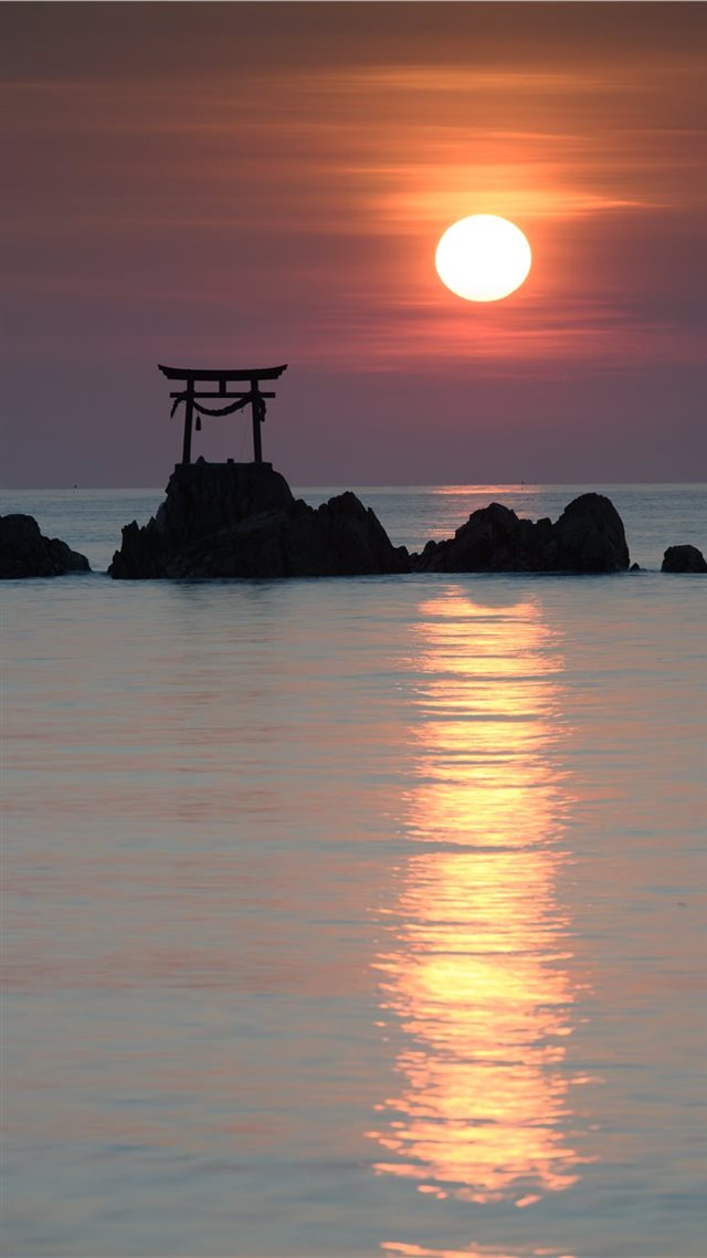 1080x1920 奈多海岸の日の出 - sun iPhone 8 Wallpaper