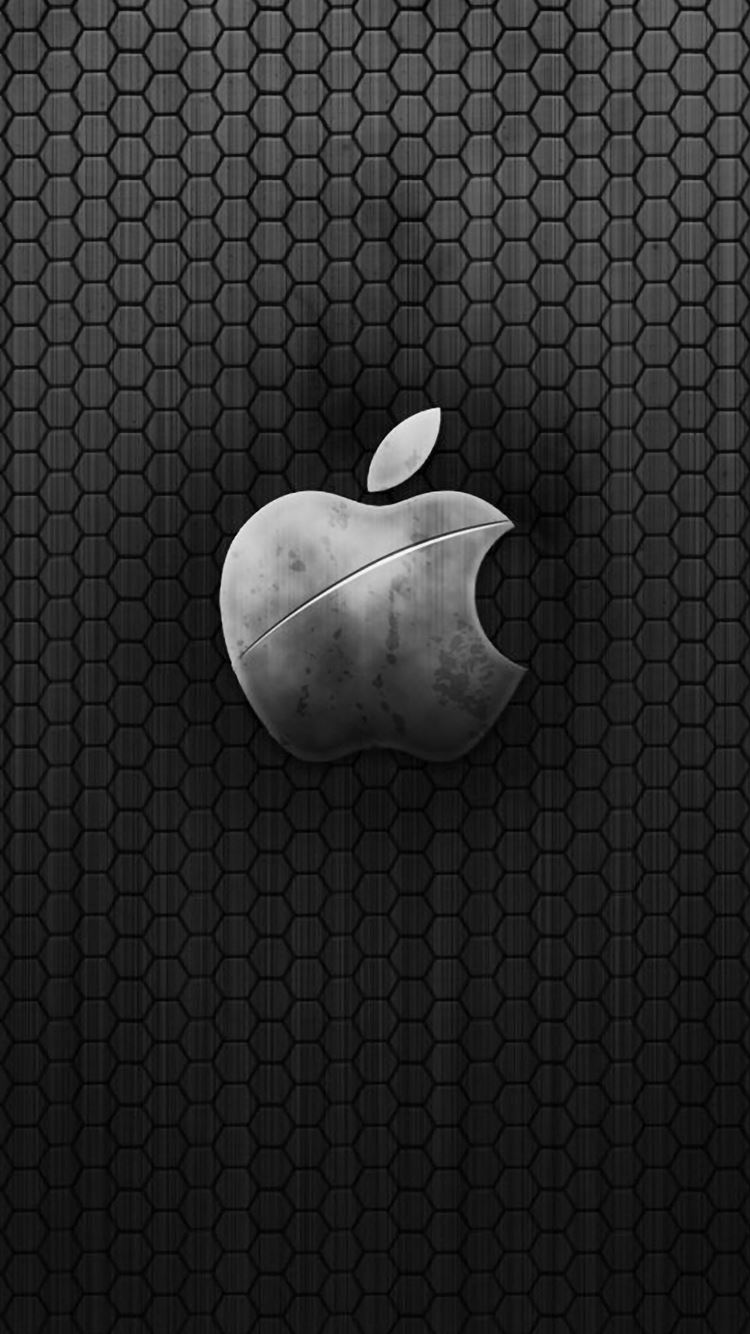 Metal Apple Logo iPhone Wallpapers Free Download
