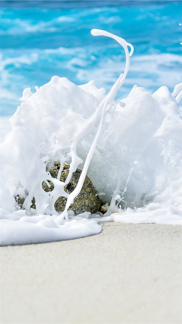1080x1920 Art of waves - foam iPhone 8 Wallpaper