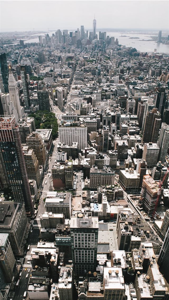 1080x1920 New York from the top of the Empire State building - skyscraper iPhone 8 Wallpaper