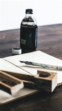 Pen notebook wallpaper