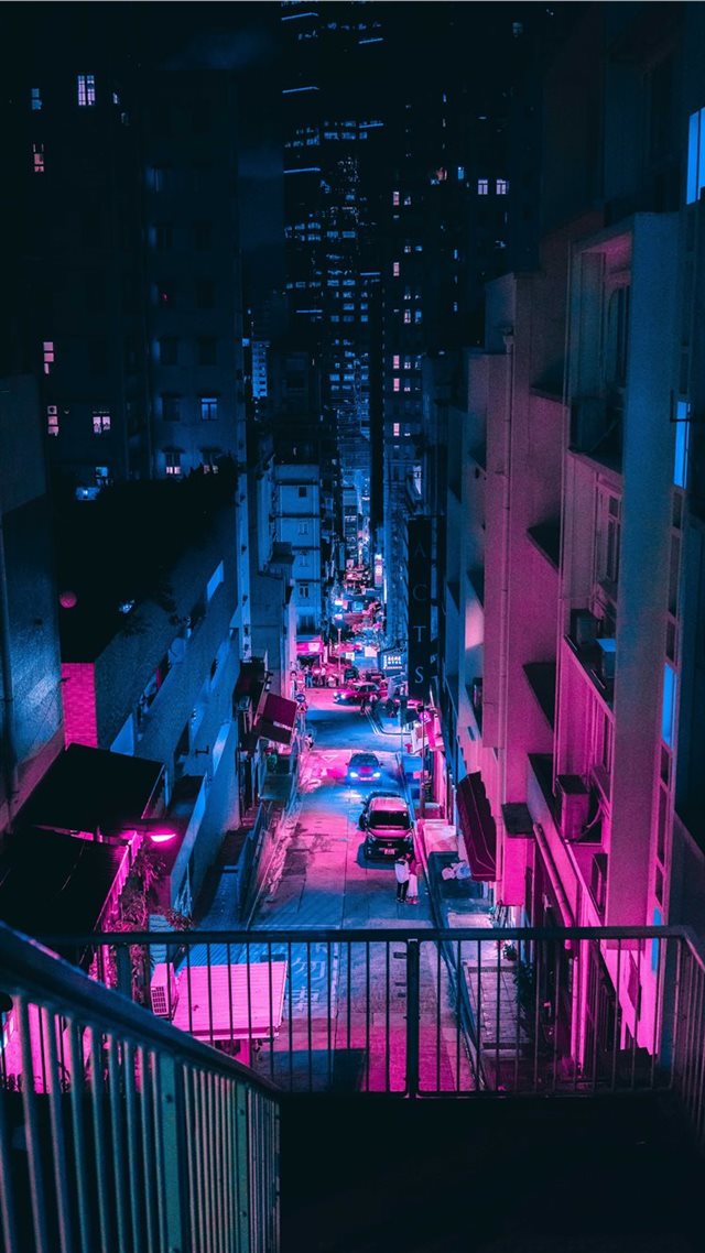 1080x1920 Hong Kong - vaporwave iPhone 8 Wallpaper