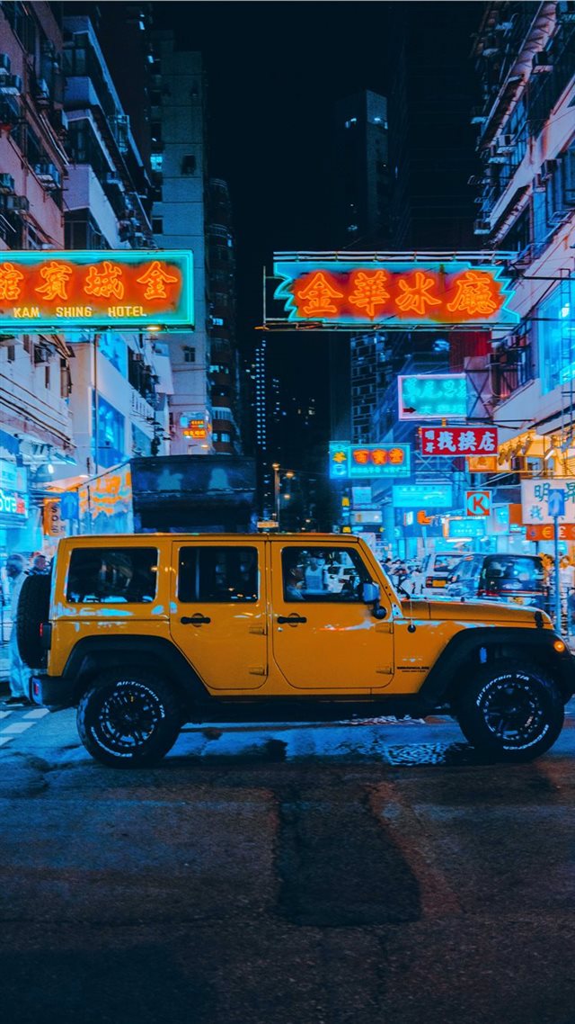 1080x1920 Hong Kong - night iPhone 8 Wallpaper