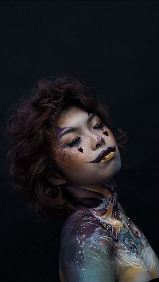 1080x1920 happy clown - makeup iPhone 8 Wallpaper